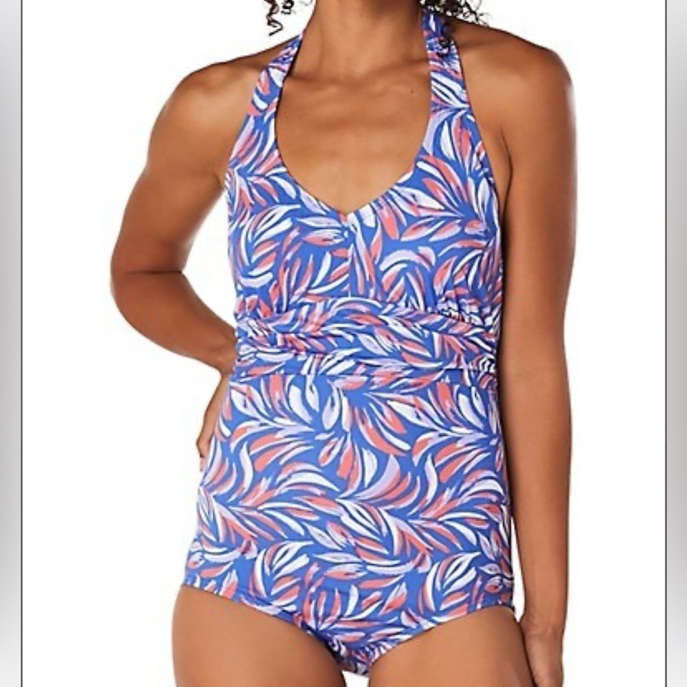 NWT Speedo halter one piece bathing suit size 10